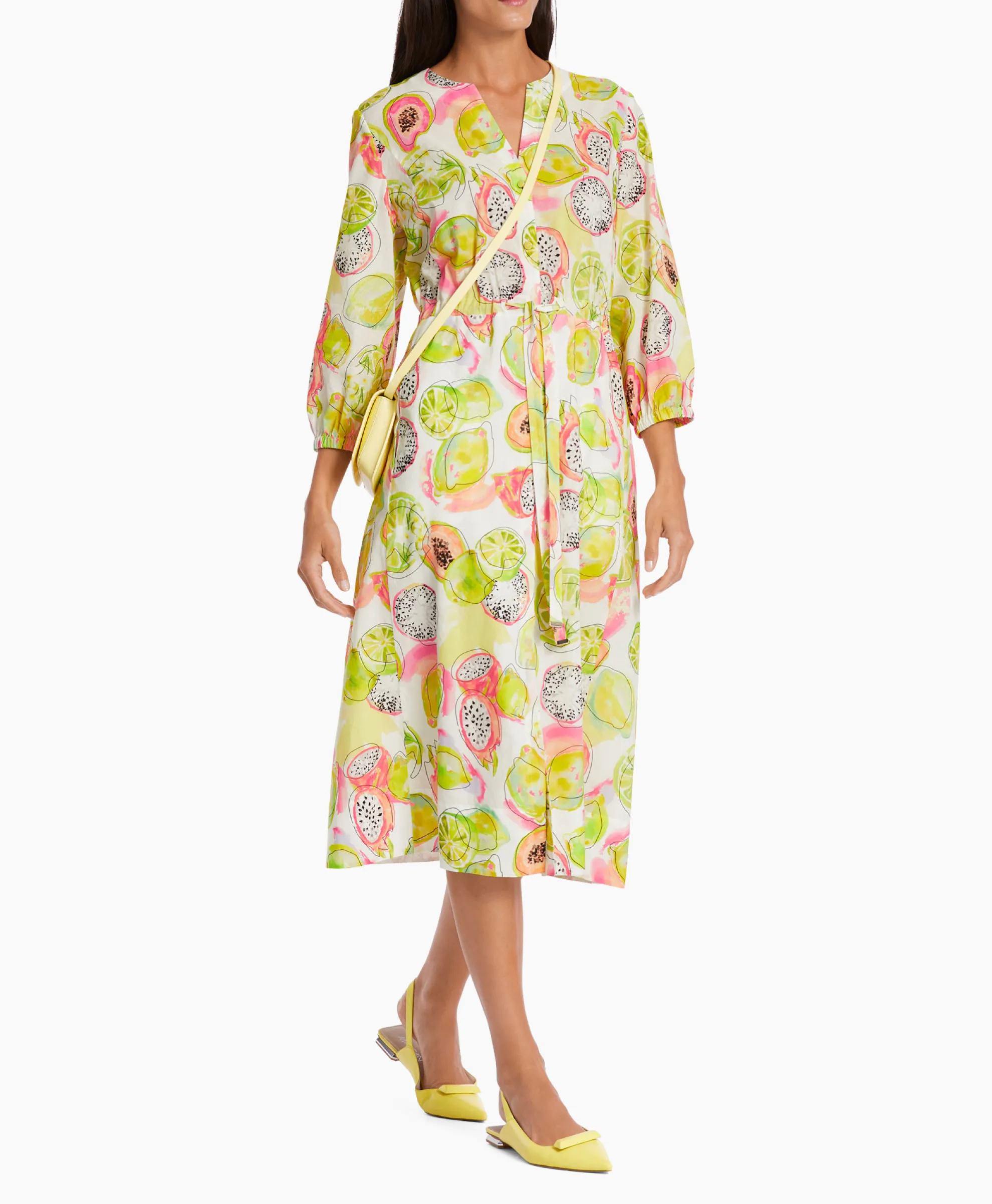 Marccain Collectie Jurk Wc 21.26 W27 Midden Geel