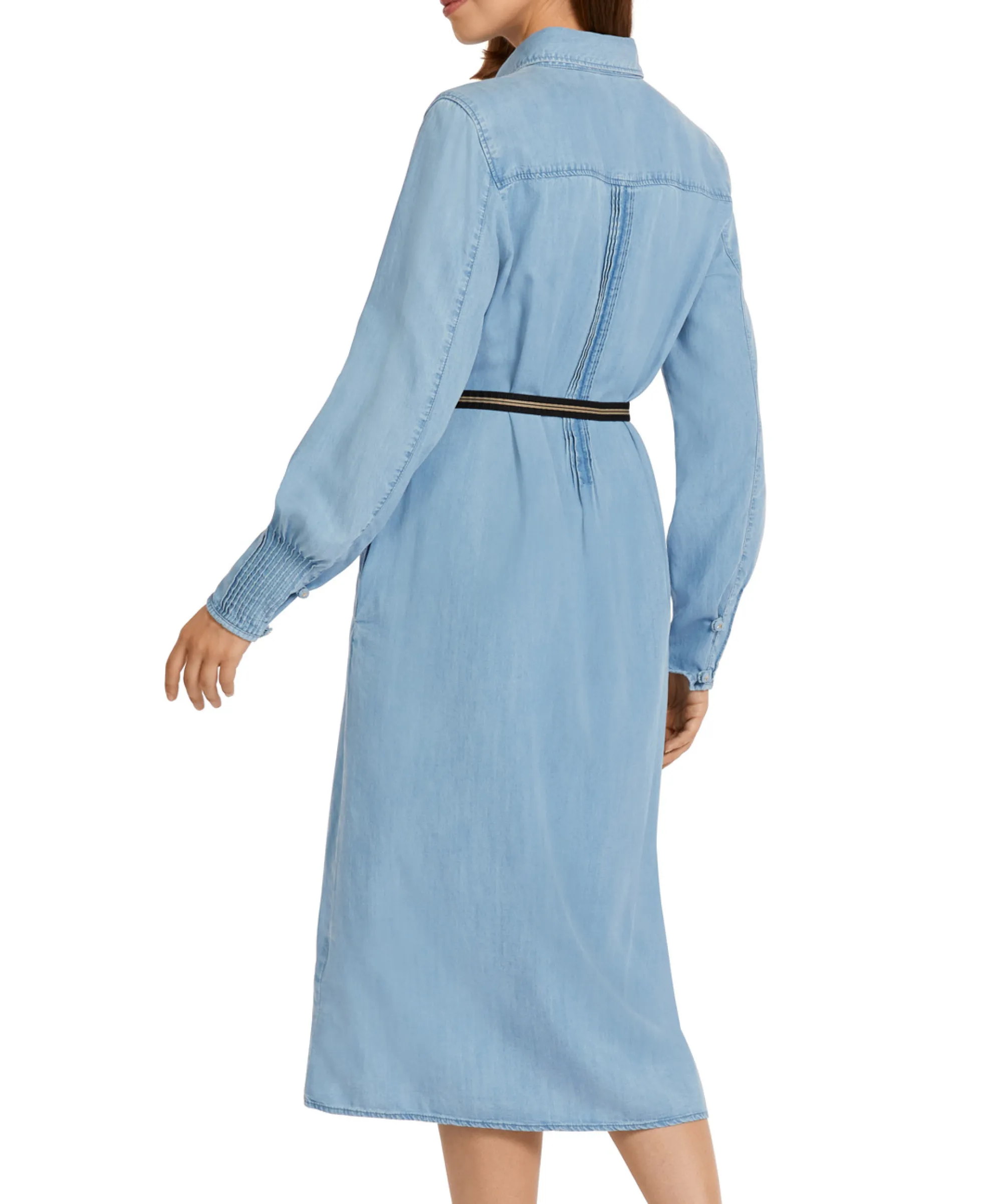 Marccain Collectie Mini Jurk Uc 21.02 D63 Licht Blauw