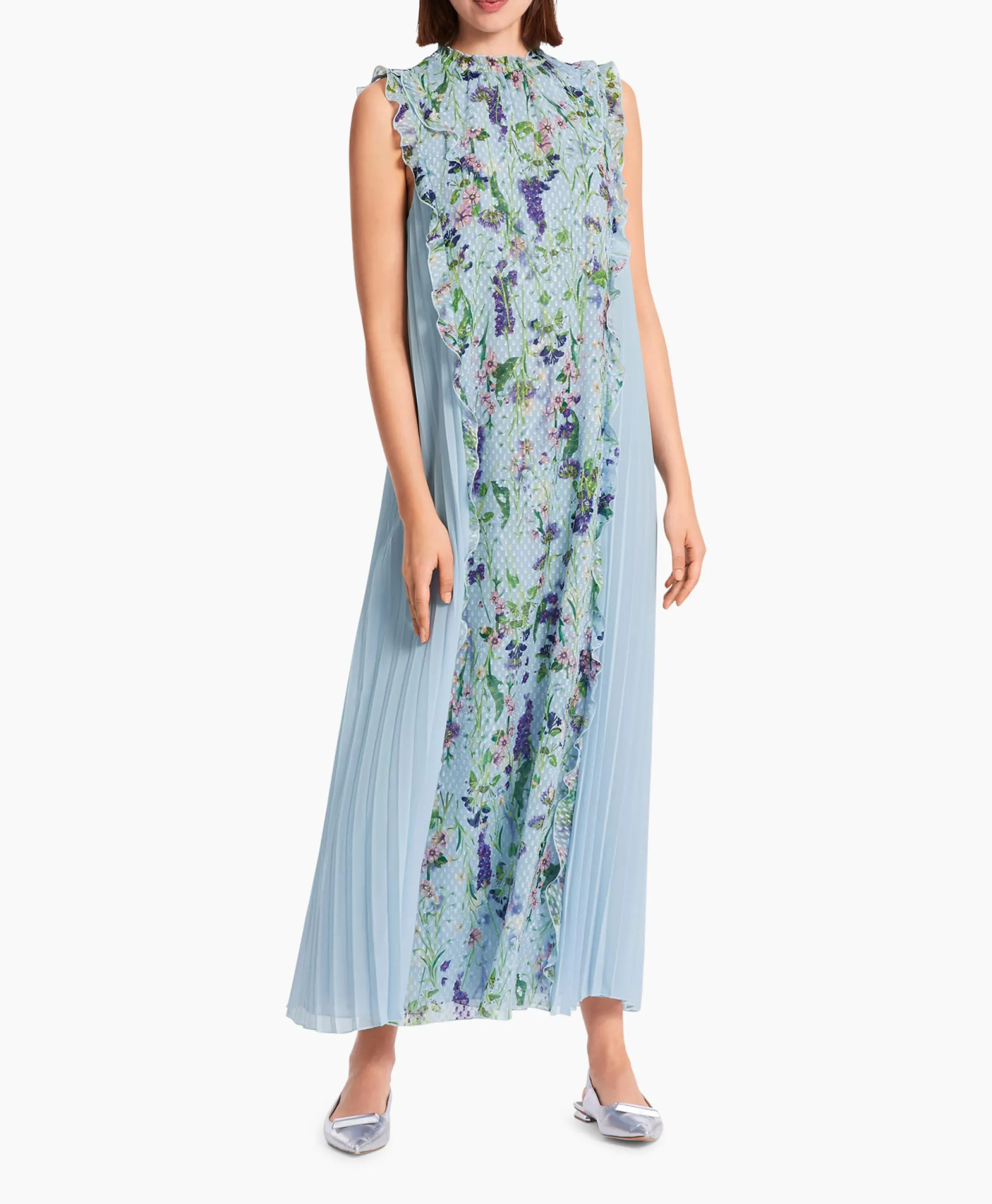 Marccain Collectie Jurk Wc 21.24 W25 Licht Blauw