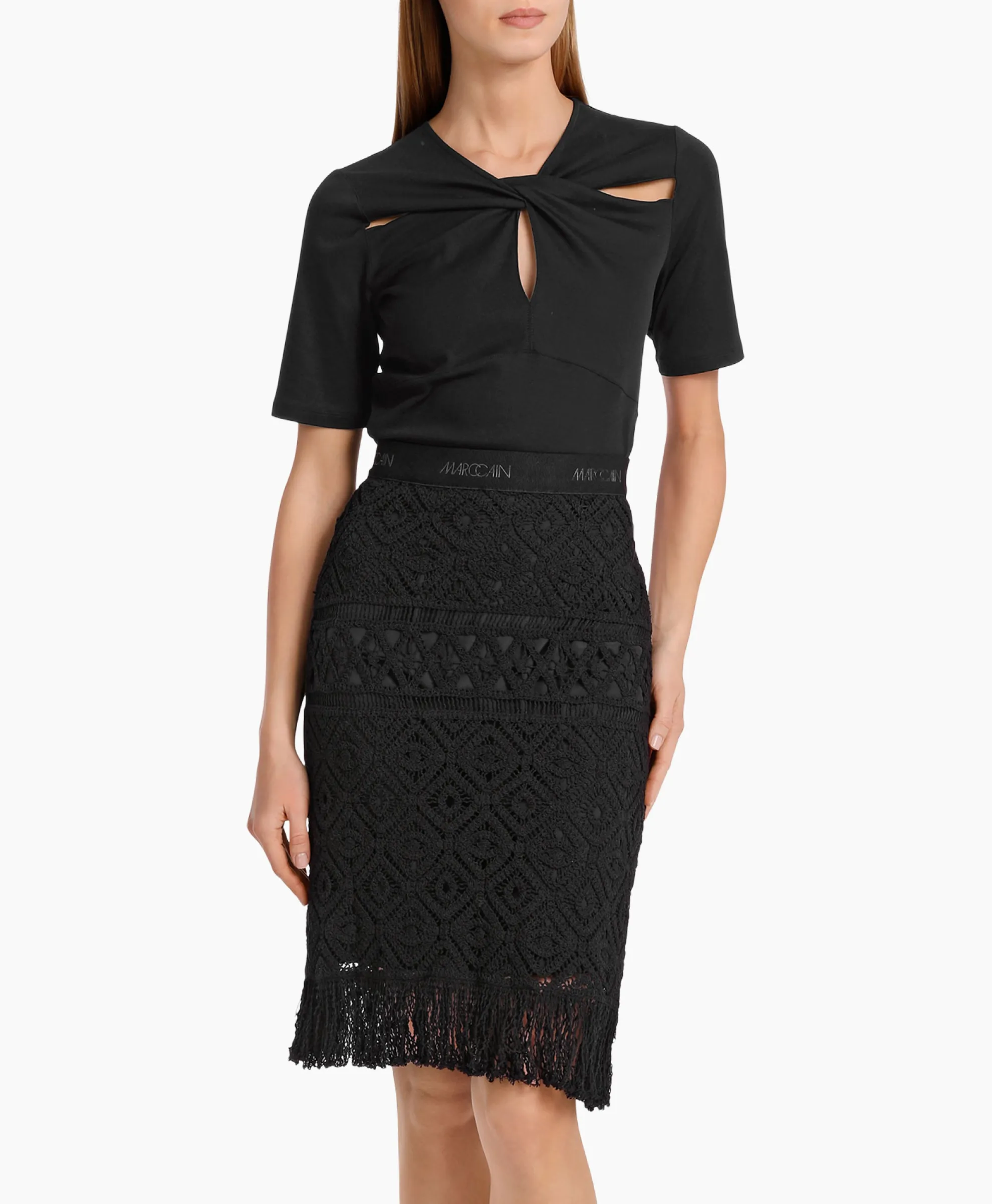 Marccain Collectie T-Shirt Wc 48.48 J14 Zwart