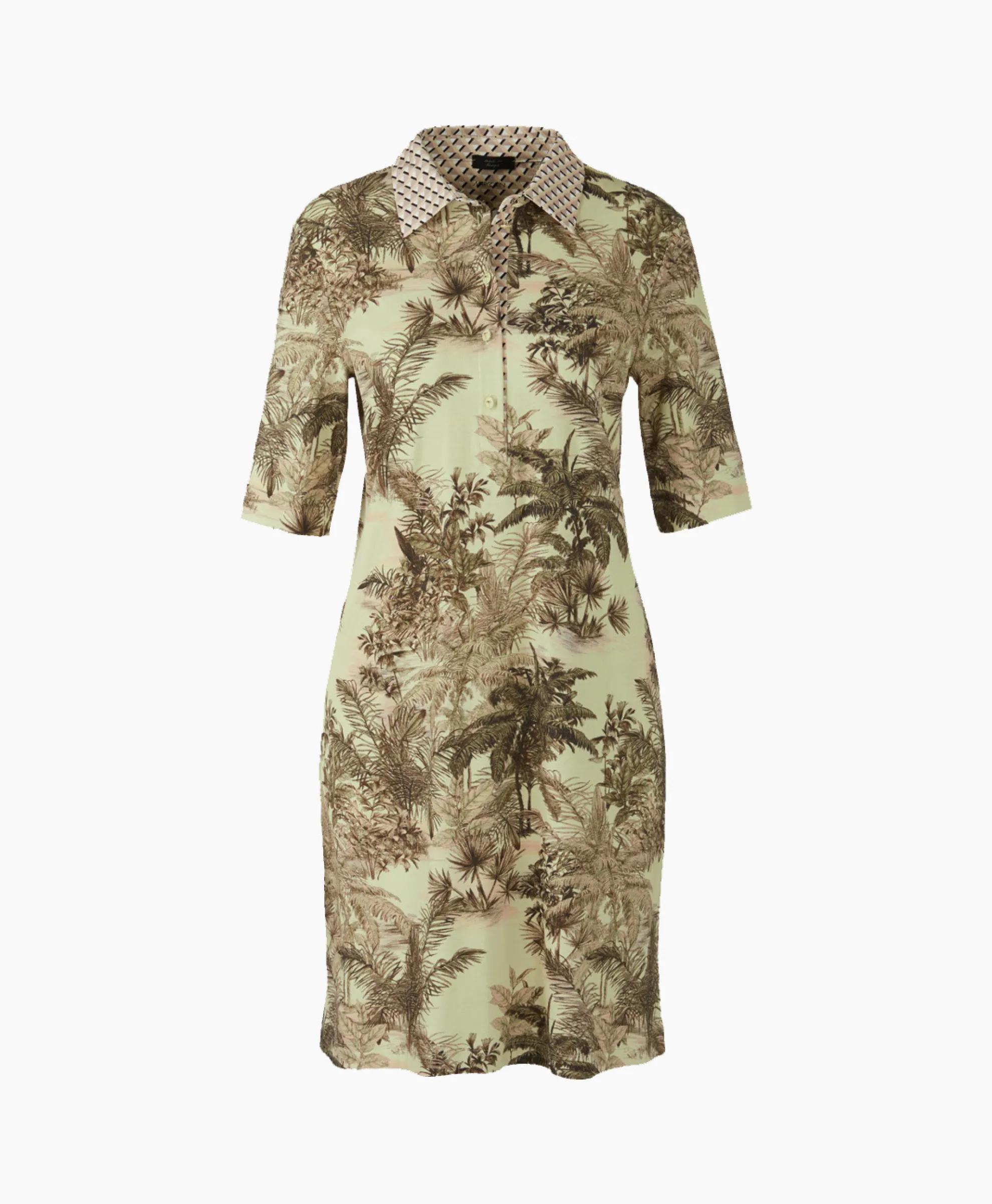 Marccain Collectie Mini Jurk Uc 21.26 J22 Donker Groen