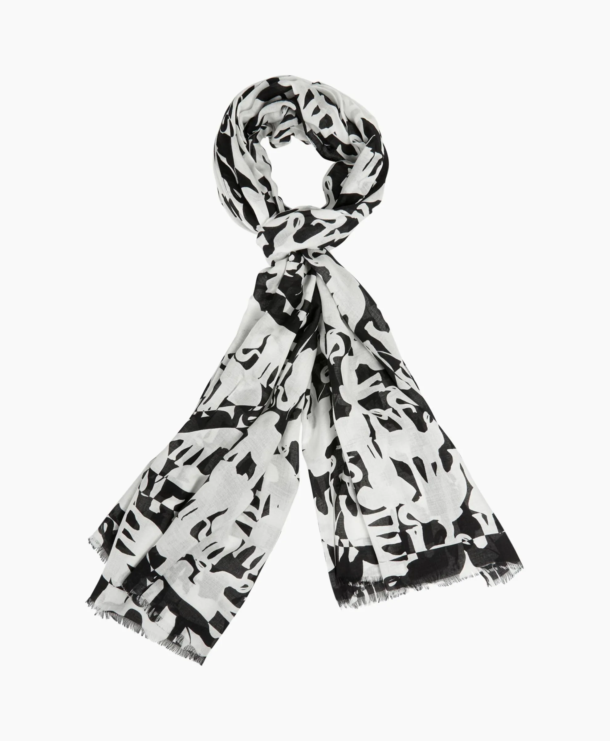Marccain Collectie Shawl Wc B4.07 Z15 Print + 2 Kleurig