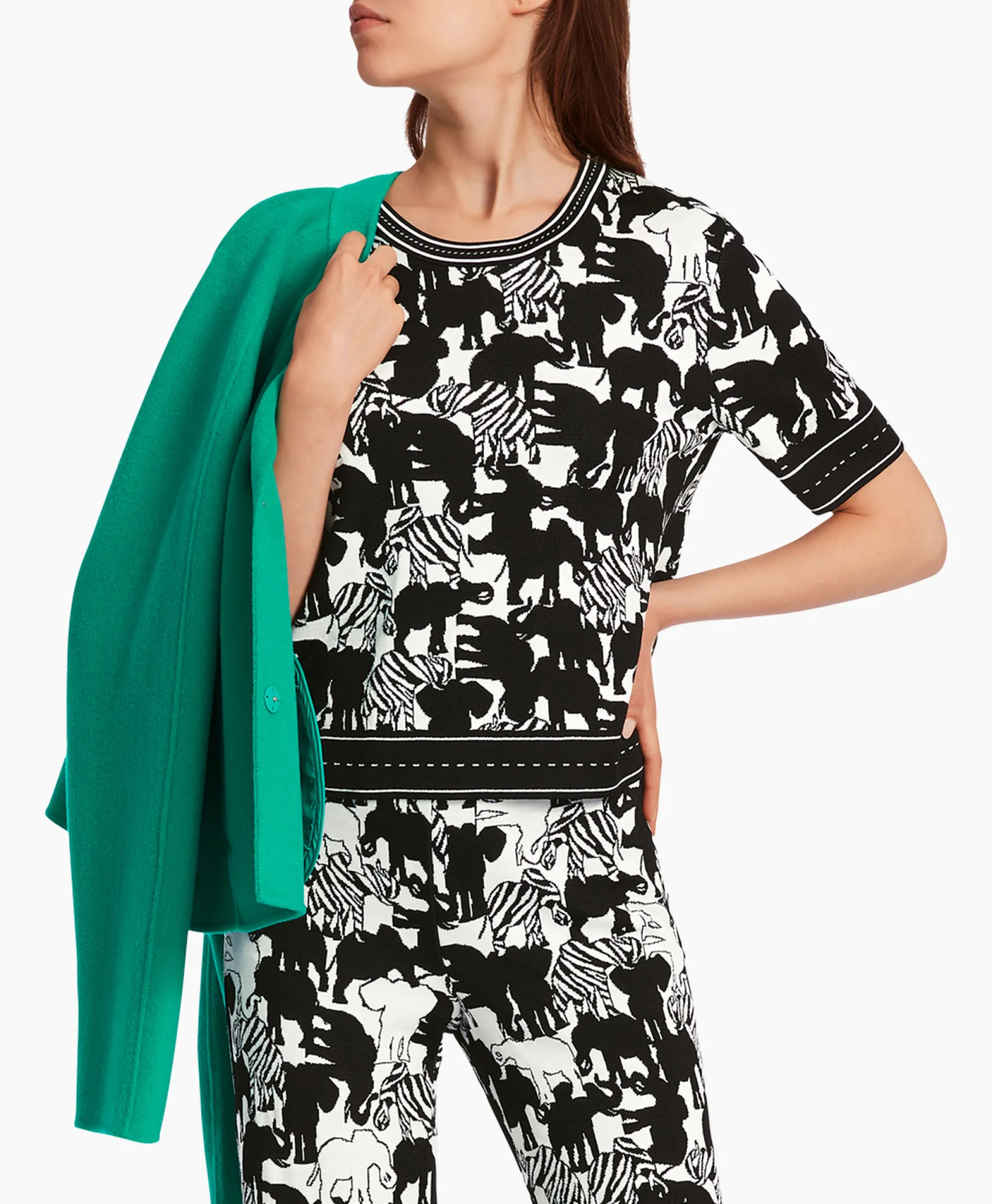 Marccain Collectie Pullover Wc 41.10 M03 Print + 2 Kleurig