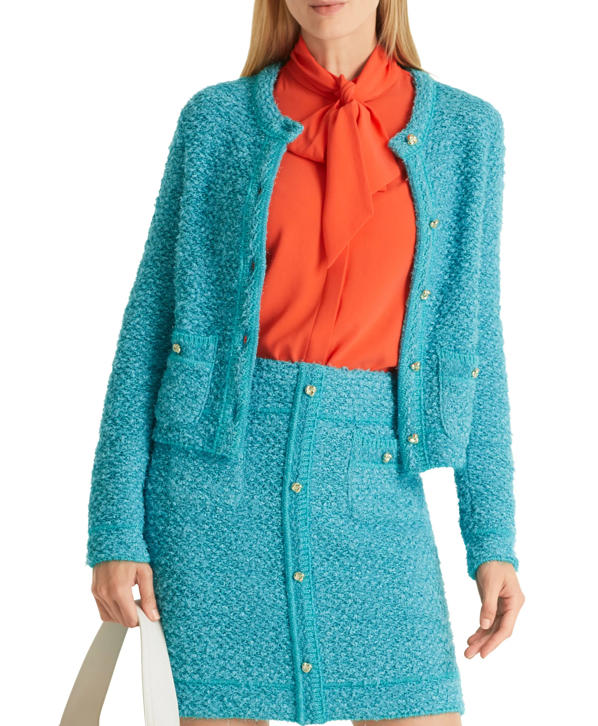 Marccain Collectie Vest Wc 39.03 M01 Turquoise