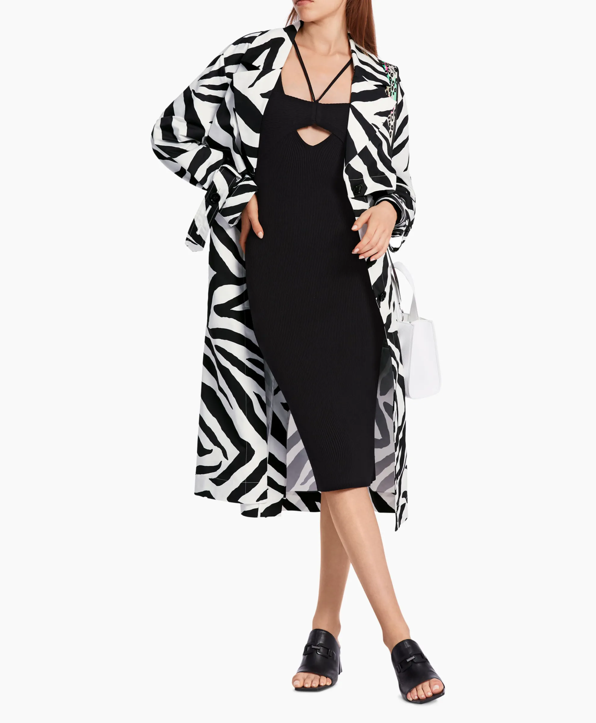 Marccain Collectie Coat Wc 11.03 W11 Print + 2 Kleurig