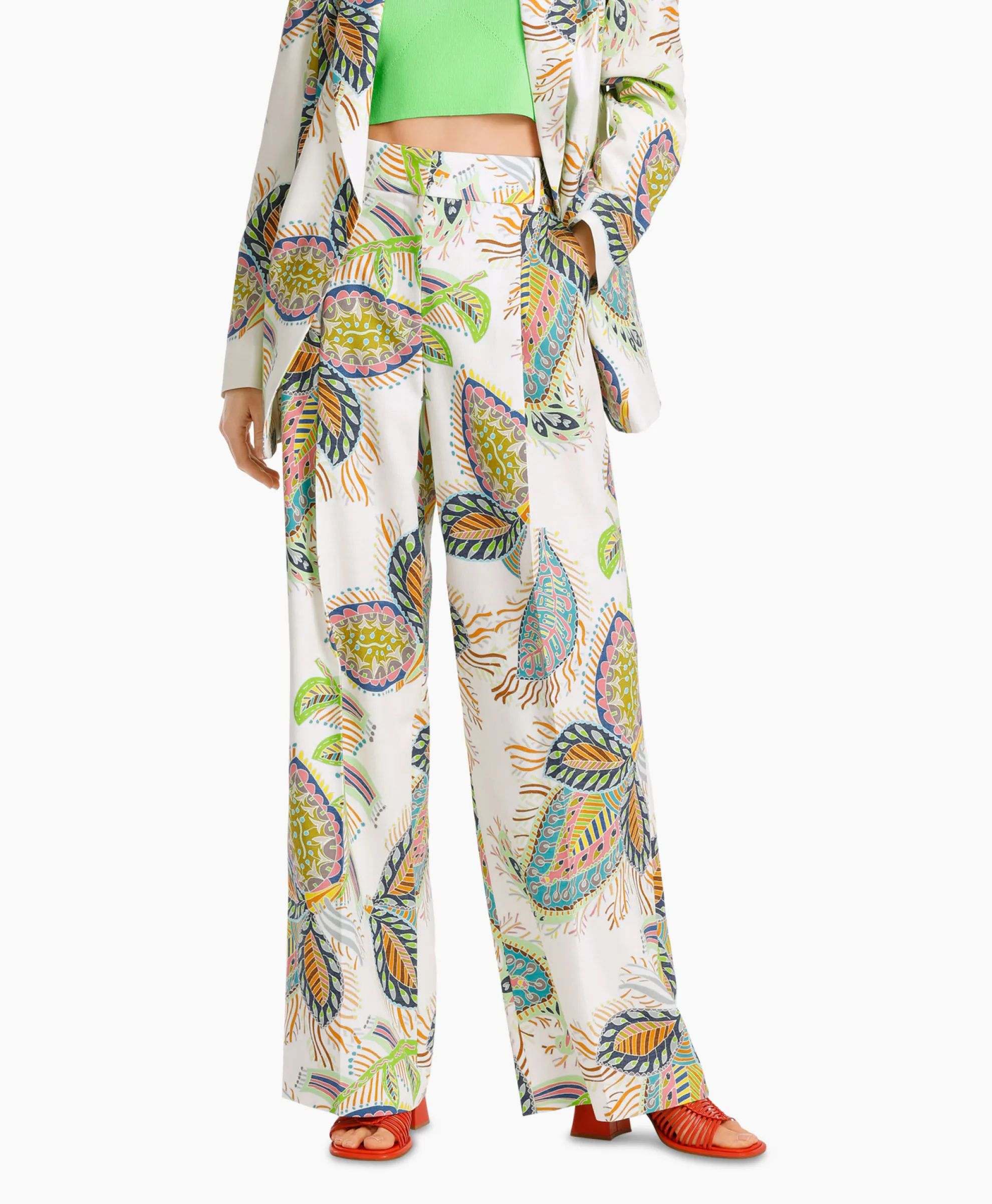 Marccain Collectie Broek Wc 81.50 W72 Wit