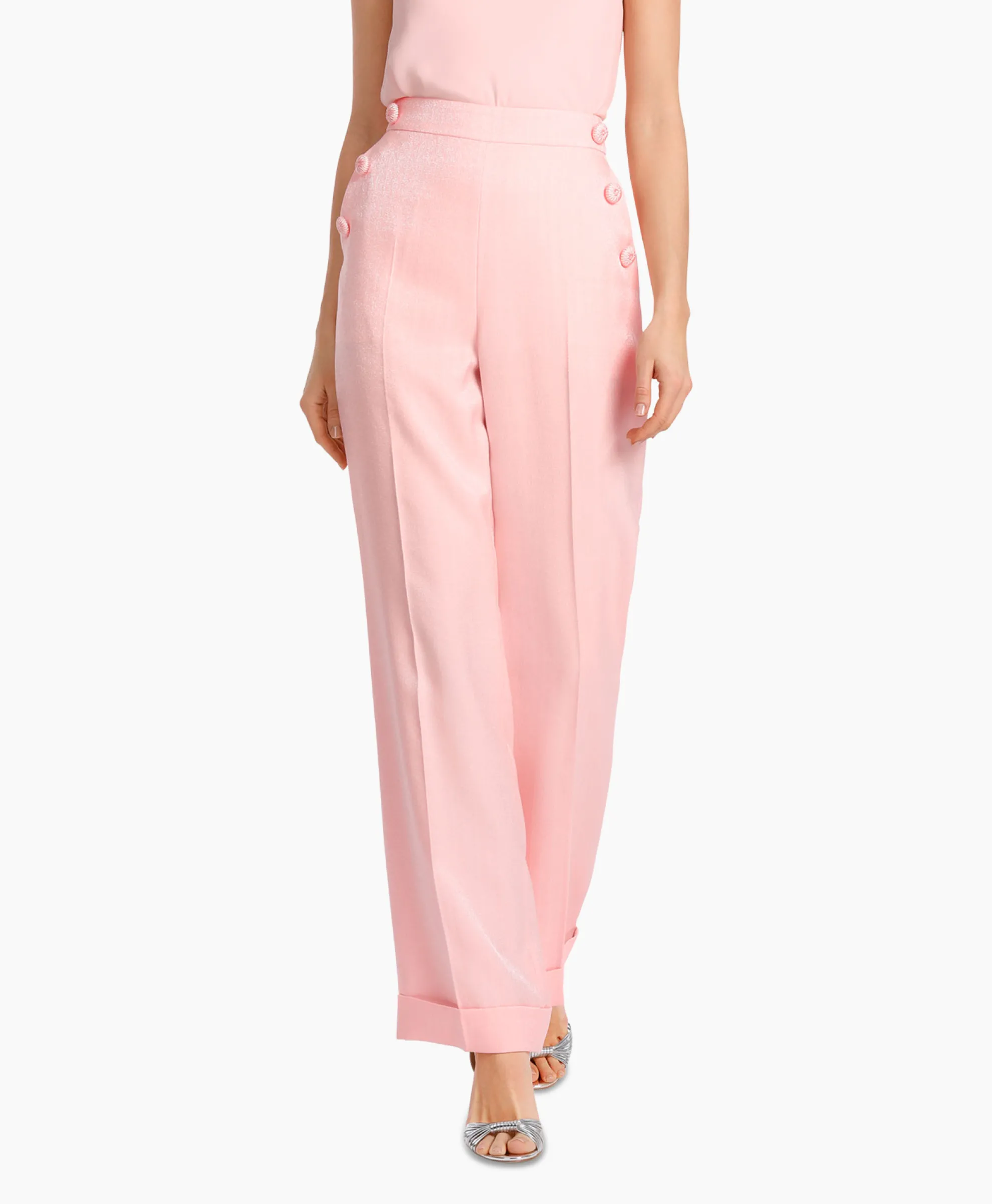 Marccain Collectie Broek Wc 81.46 W84 Zalm