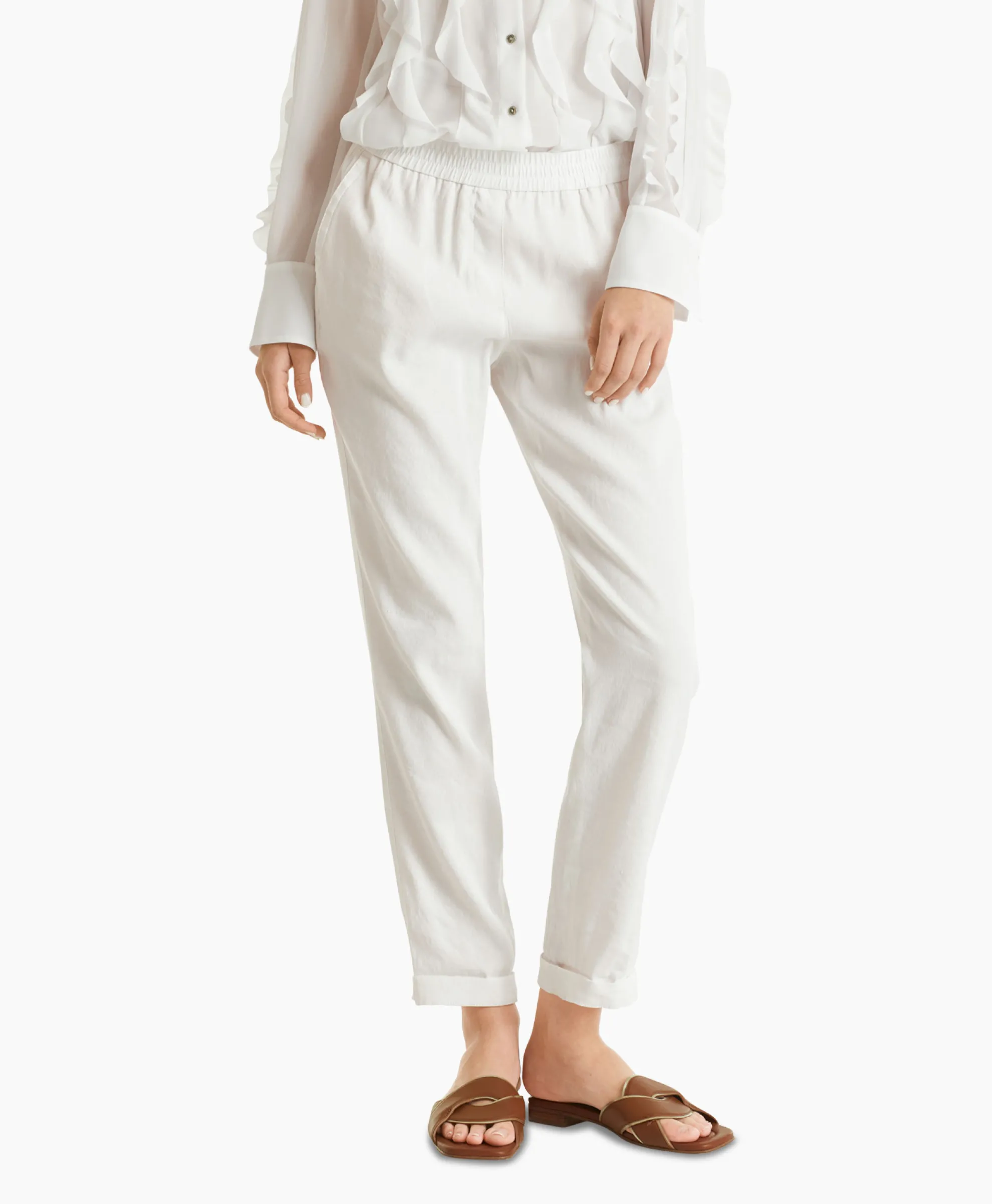 Marccain Collectie Broek Wc 81.59 W47 Off White