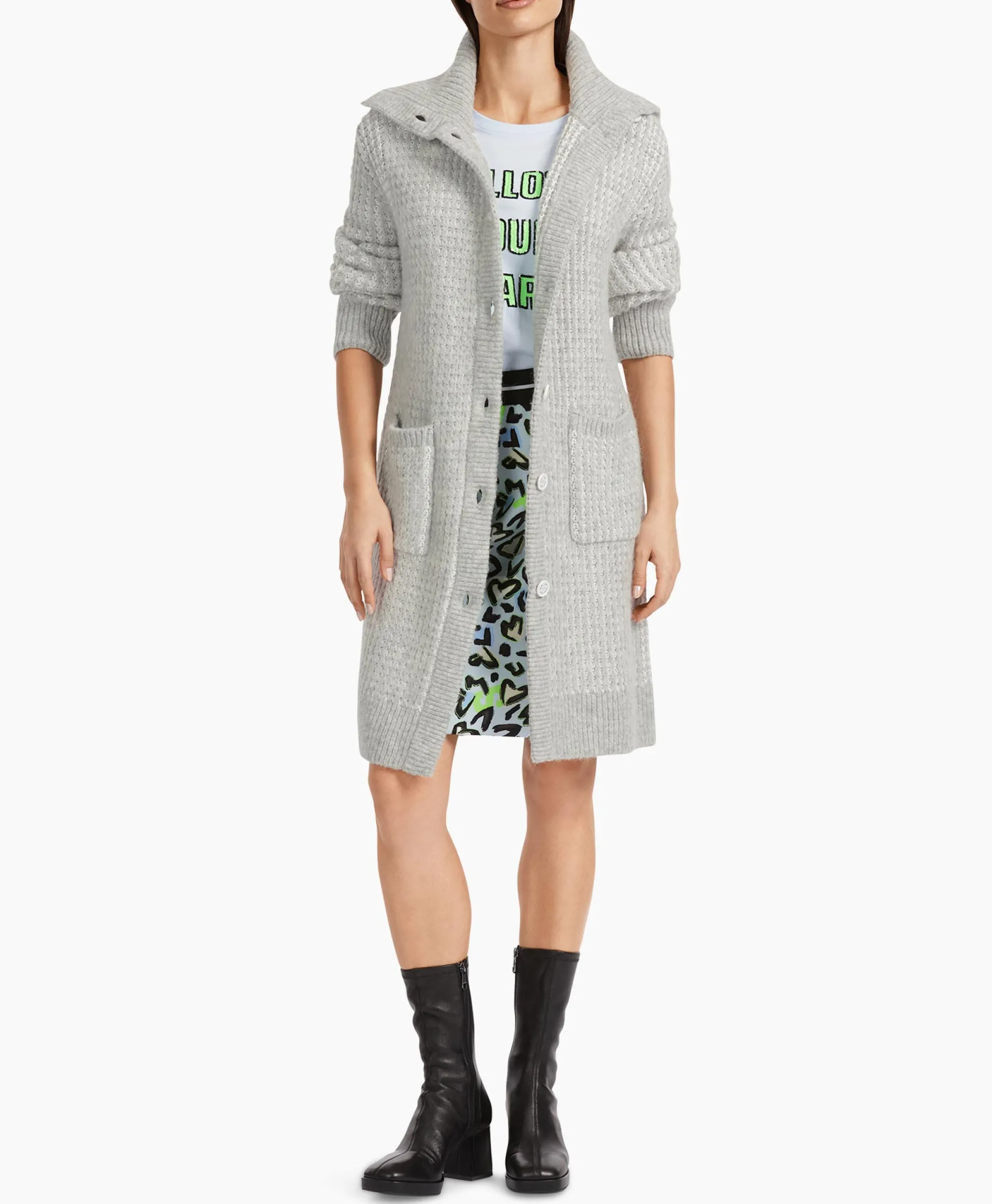 Marccain Sport Coat Vs 11.01 M01 Licht Grijs