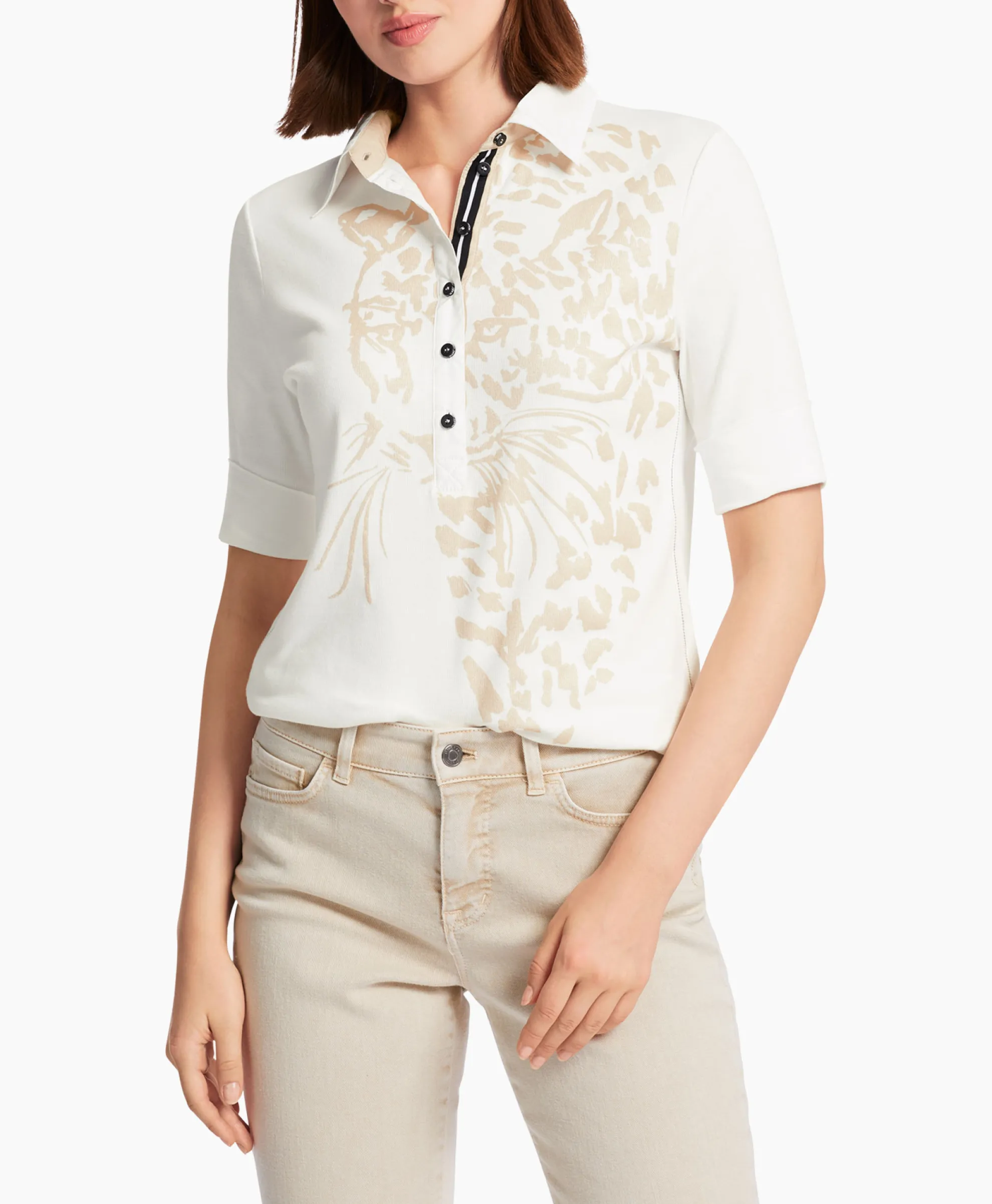 Marccain Sport Polo Ws 53.03 J48 Off White