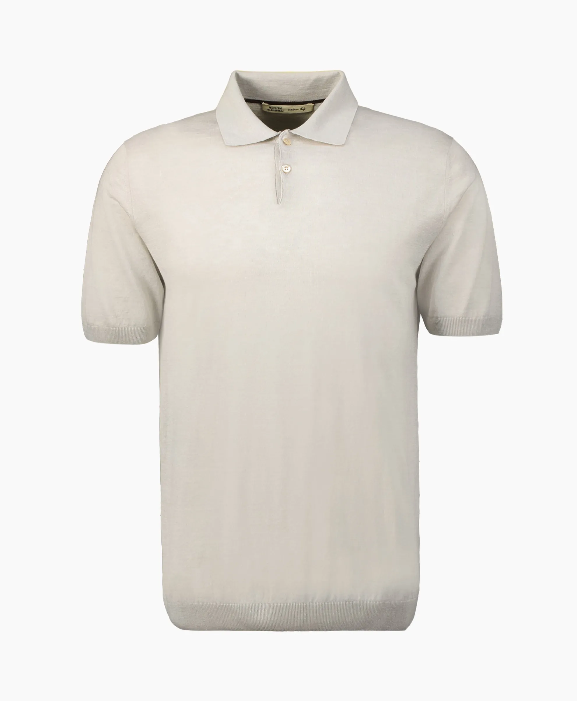 Maurizio Baldassari Polo Light Knitted Licht Grijs