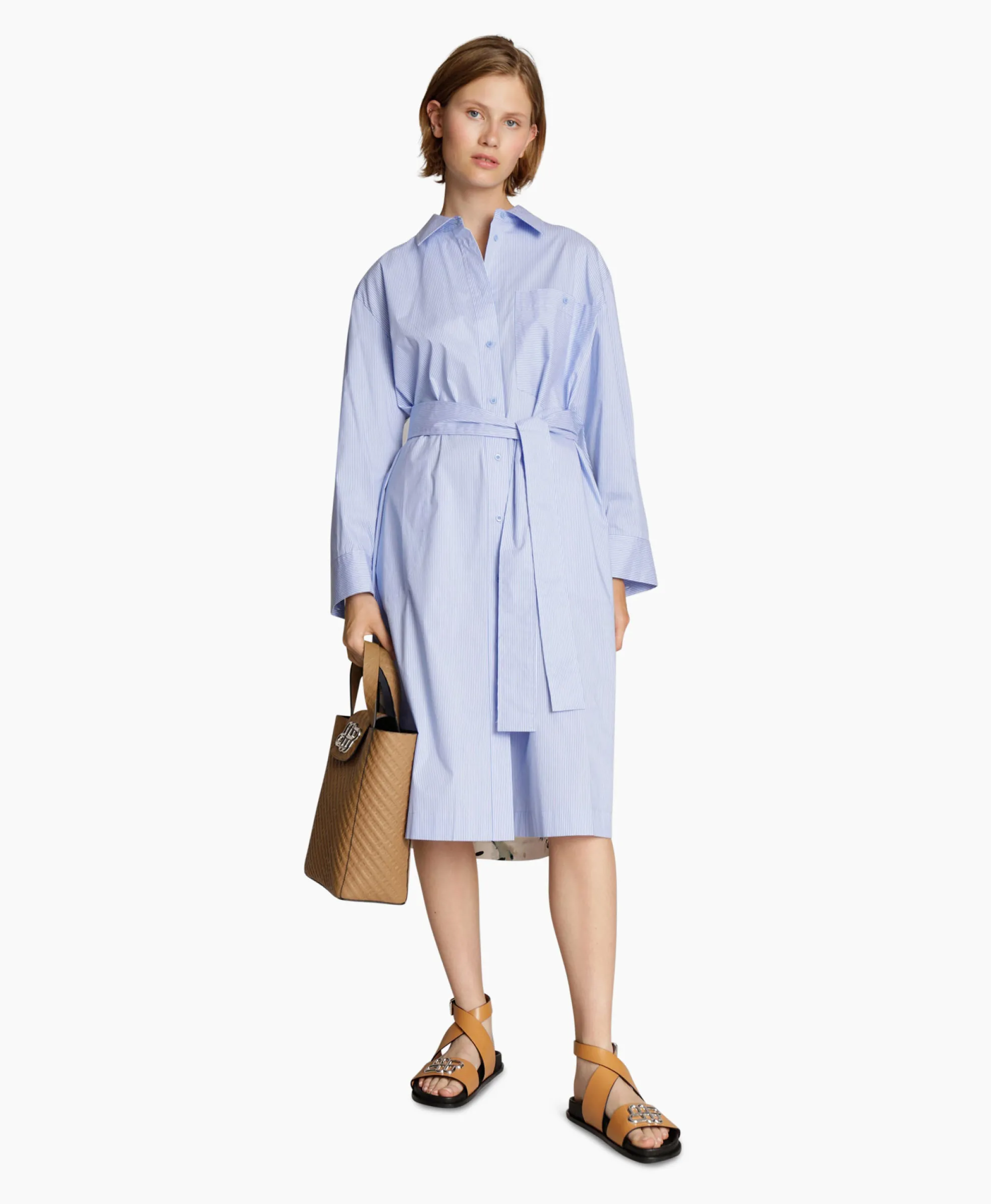 Munthe Midi Jurk Masseila Blauw