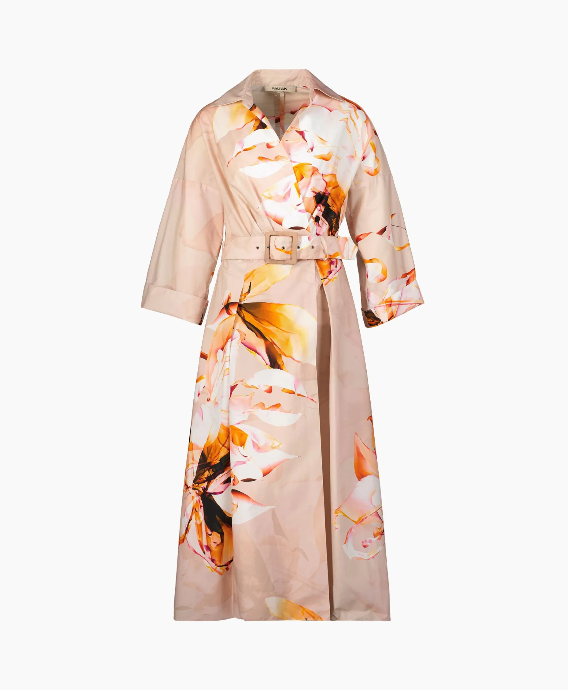 Natan Midi Jurk Arty-Nce07 Zalm