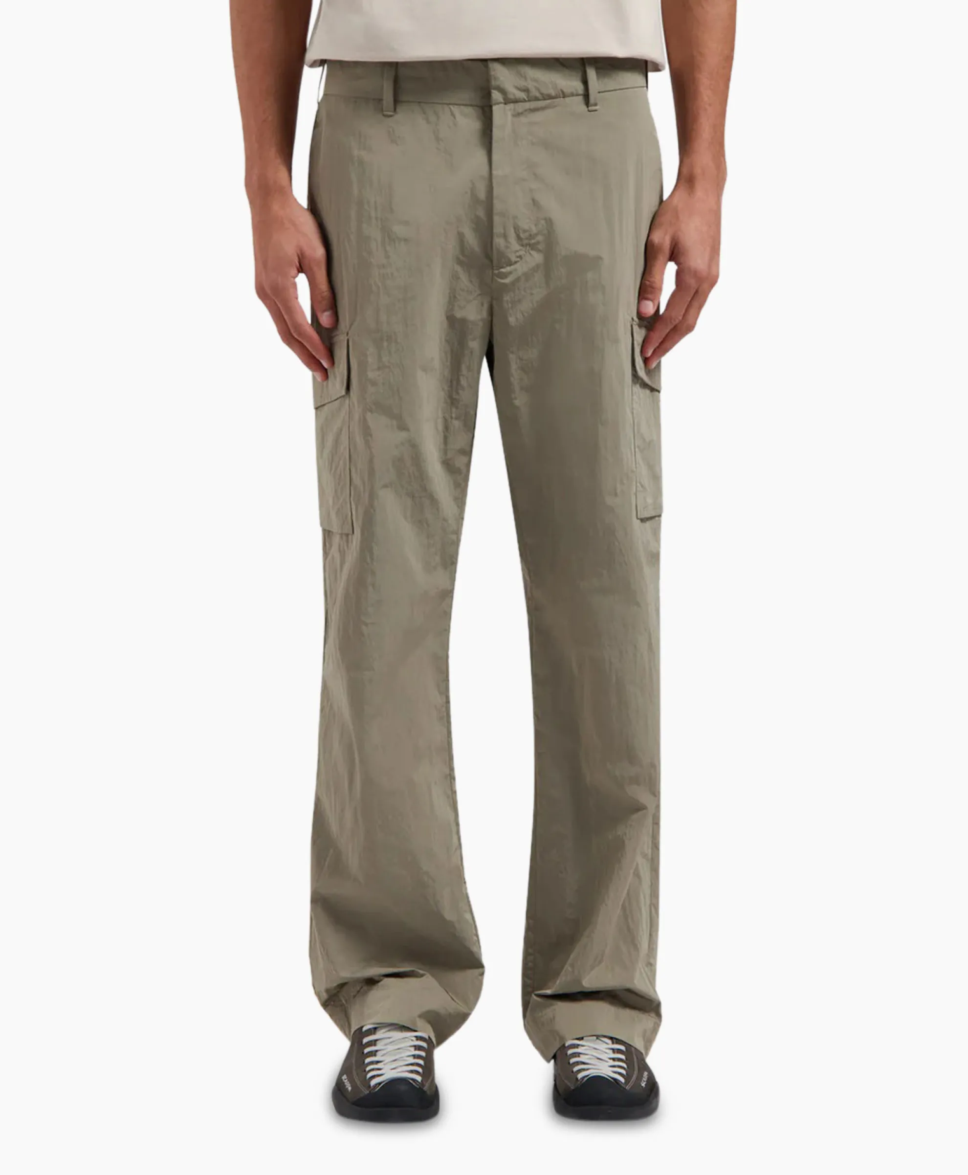 Olaf Hussein Cargobroek Nylon Cargo Grijs