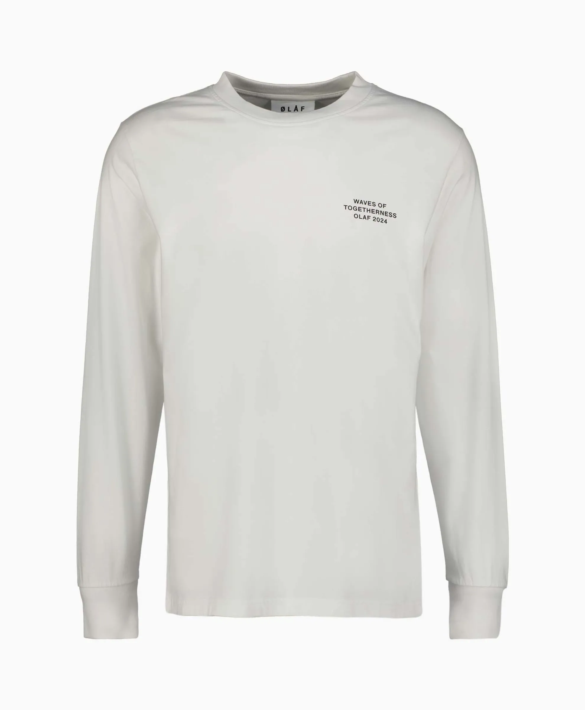 Olaf Hussein Longsleeve Waves Of Togetherness Off White