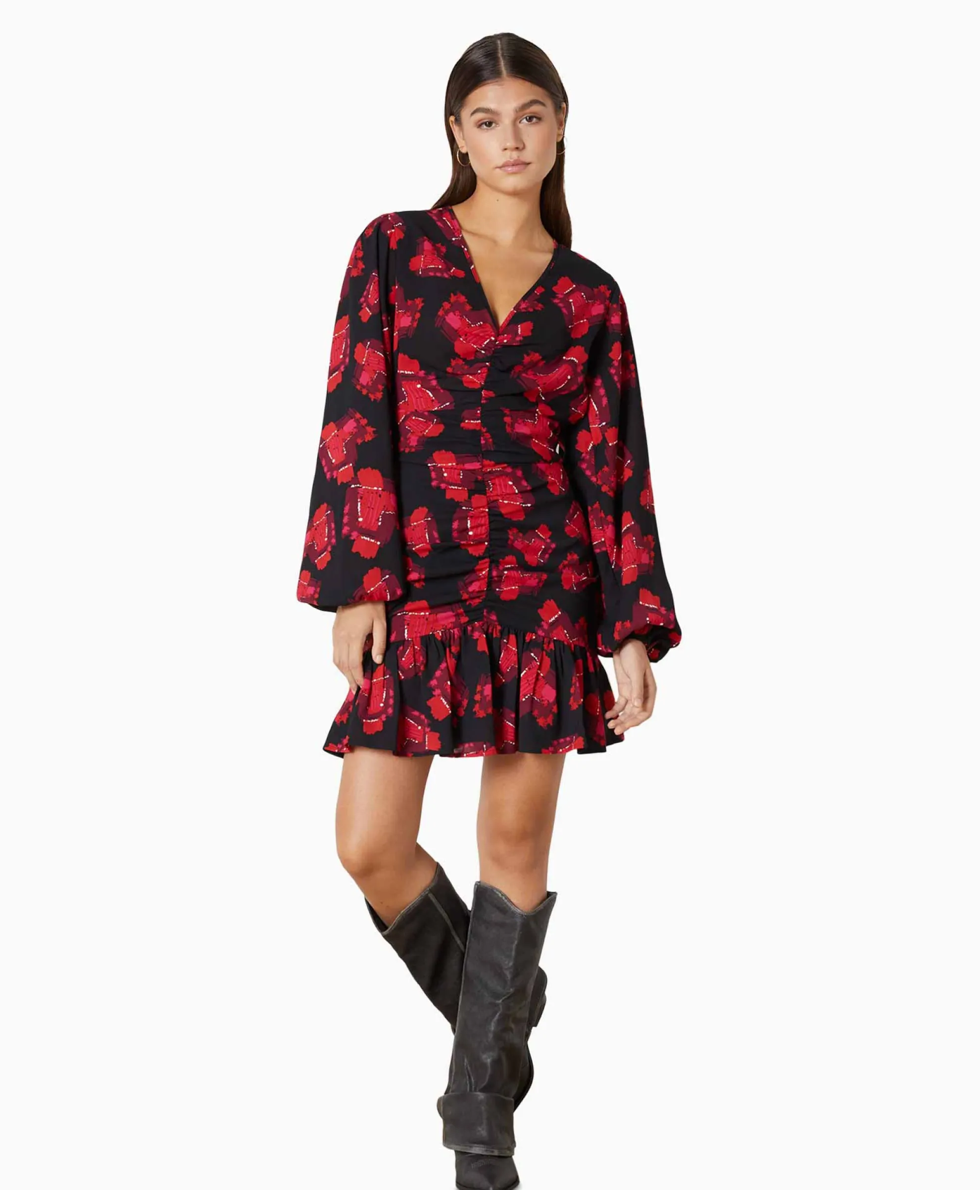 Refined Department Mini Jurk Sisi Rood