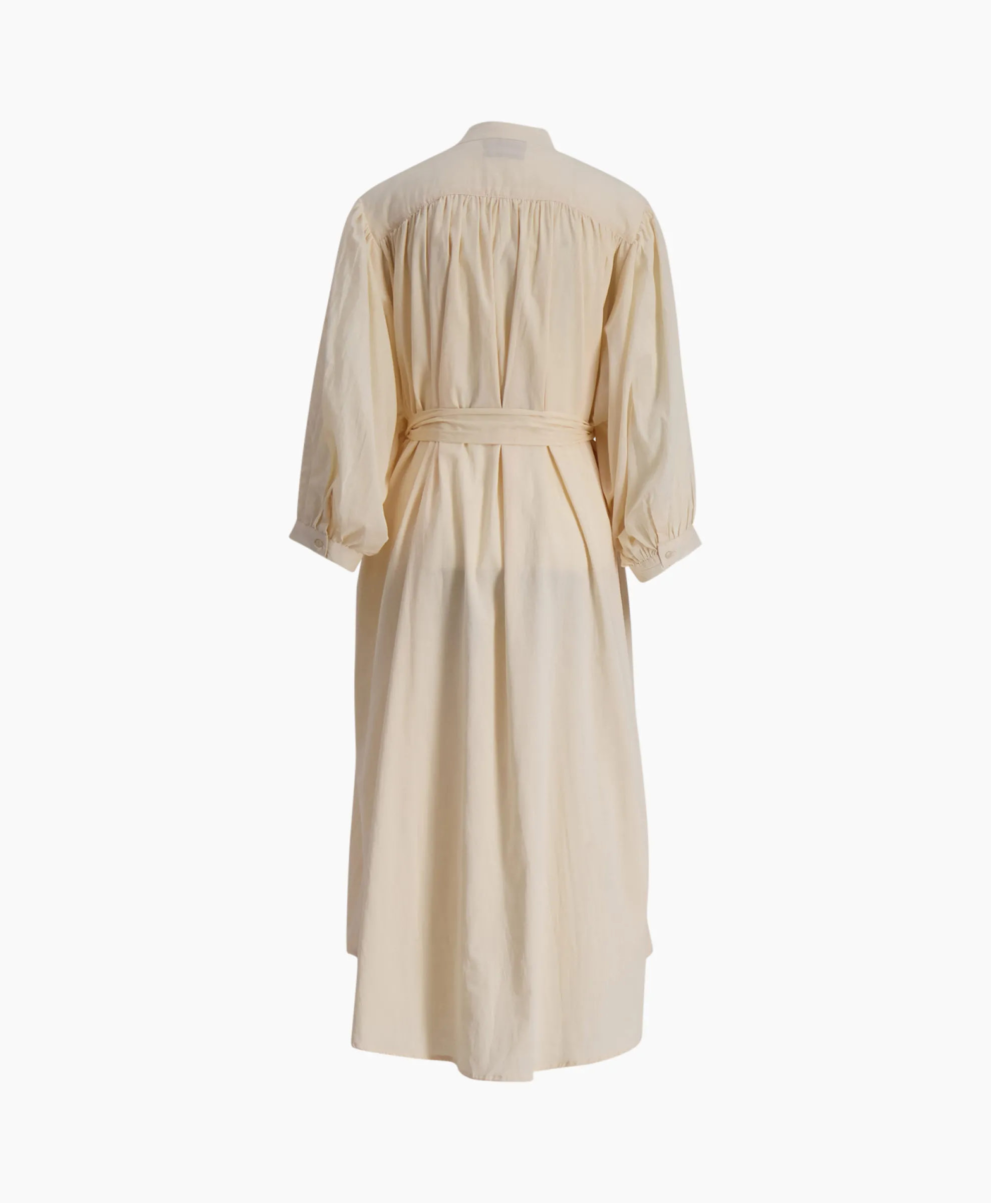 Sea Me Happy Maxi Jurk Balloon Long Double Layered Beige