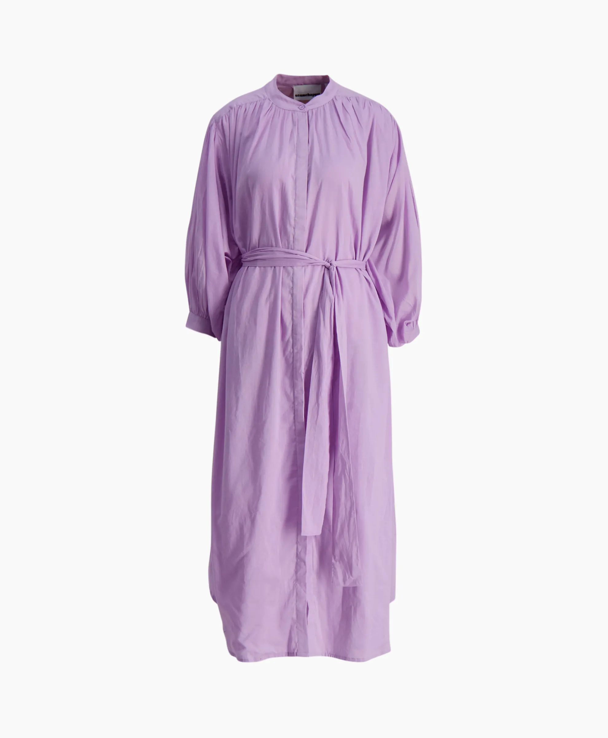 Sea Me Happy Maxi Jurk Balloon Long Double Layered Lila