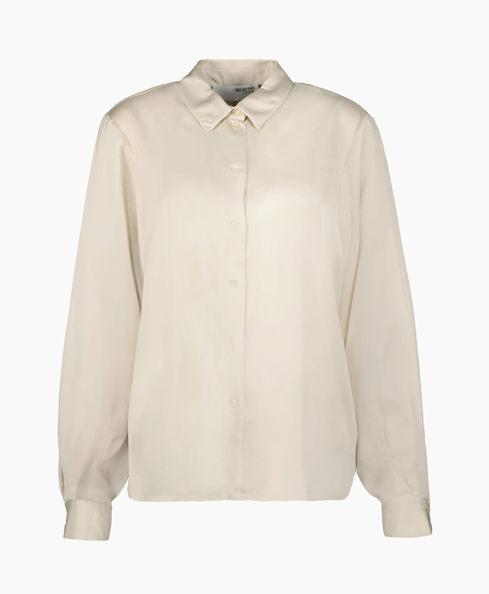 Selected Femme Blouse Talia-Franziska Ls Shirt B Off White