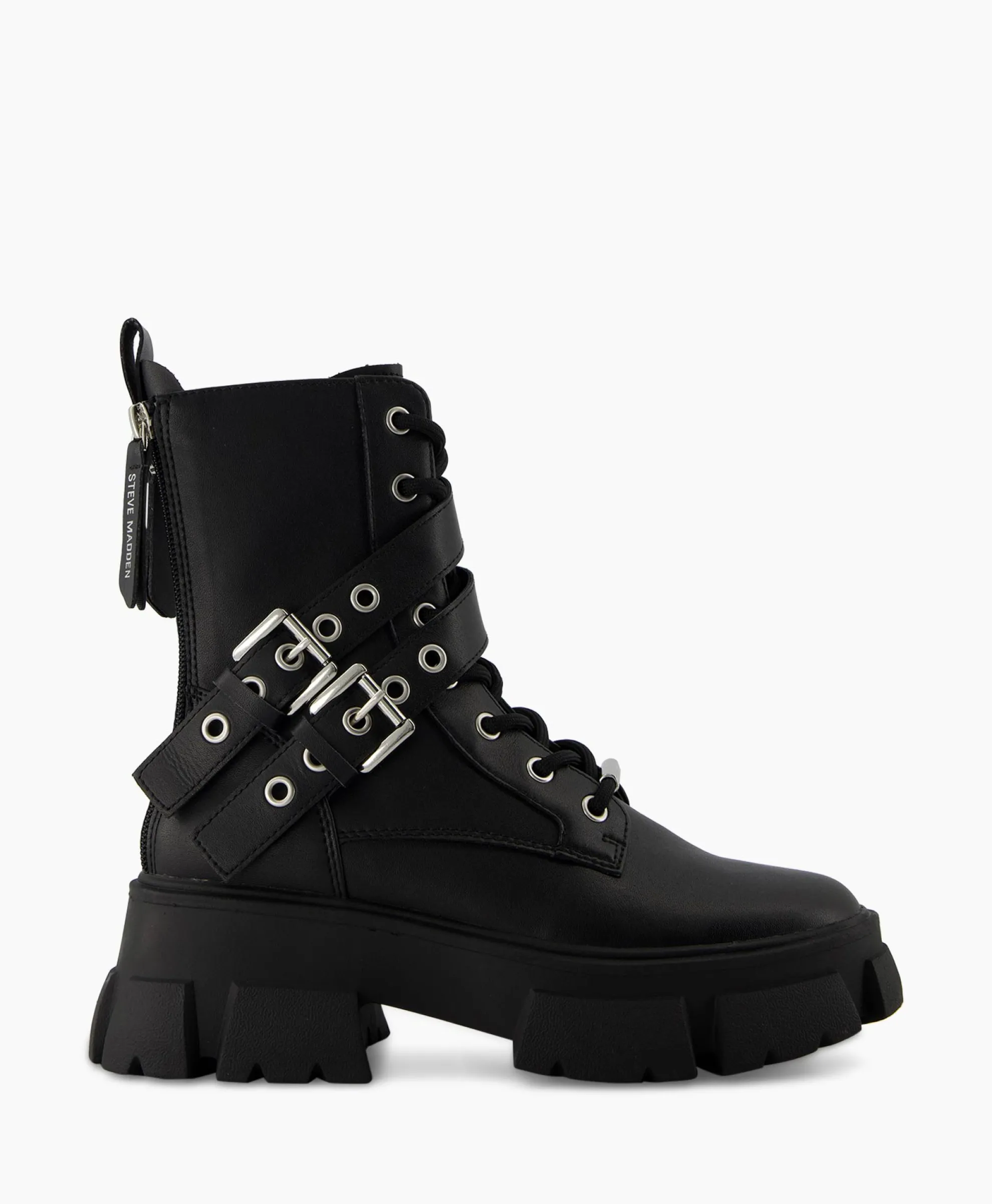 Steve Madden Enkellaars Traction Zwart