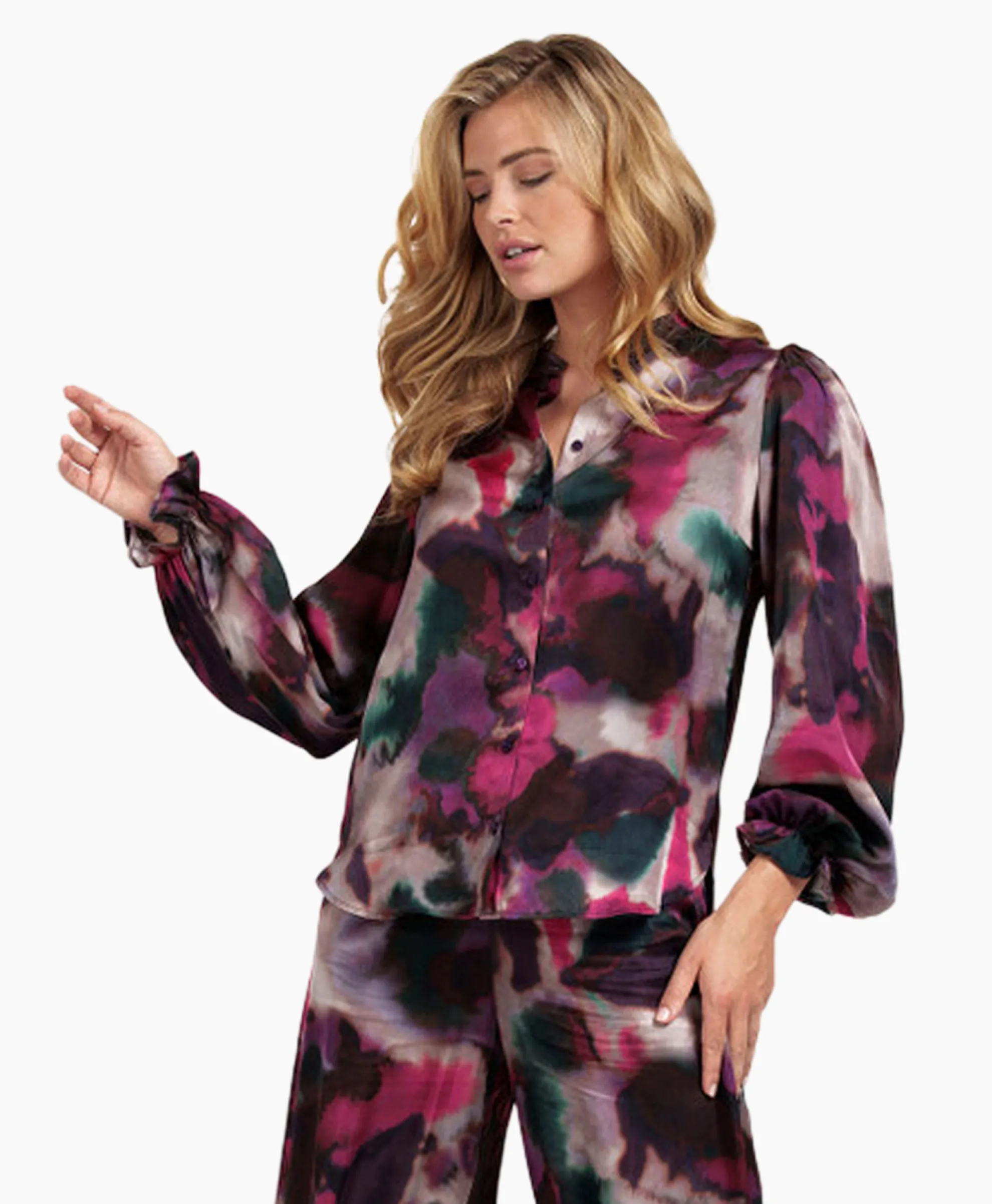 Studio Anneloes Blouse Fawn Fading Satin Pink