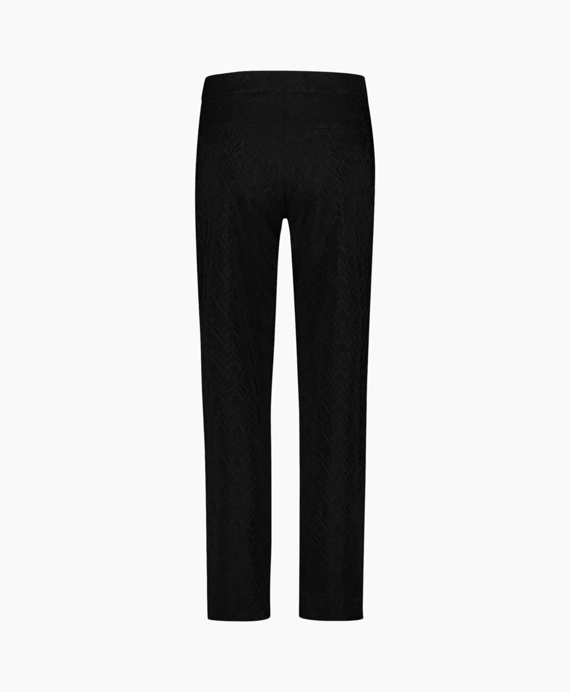 Studio Anneloes Broek Mira Ornament Jacquard Trousers Zwart