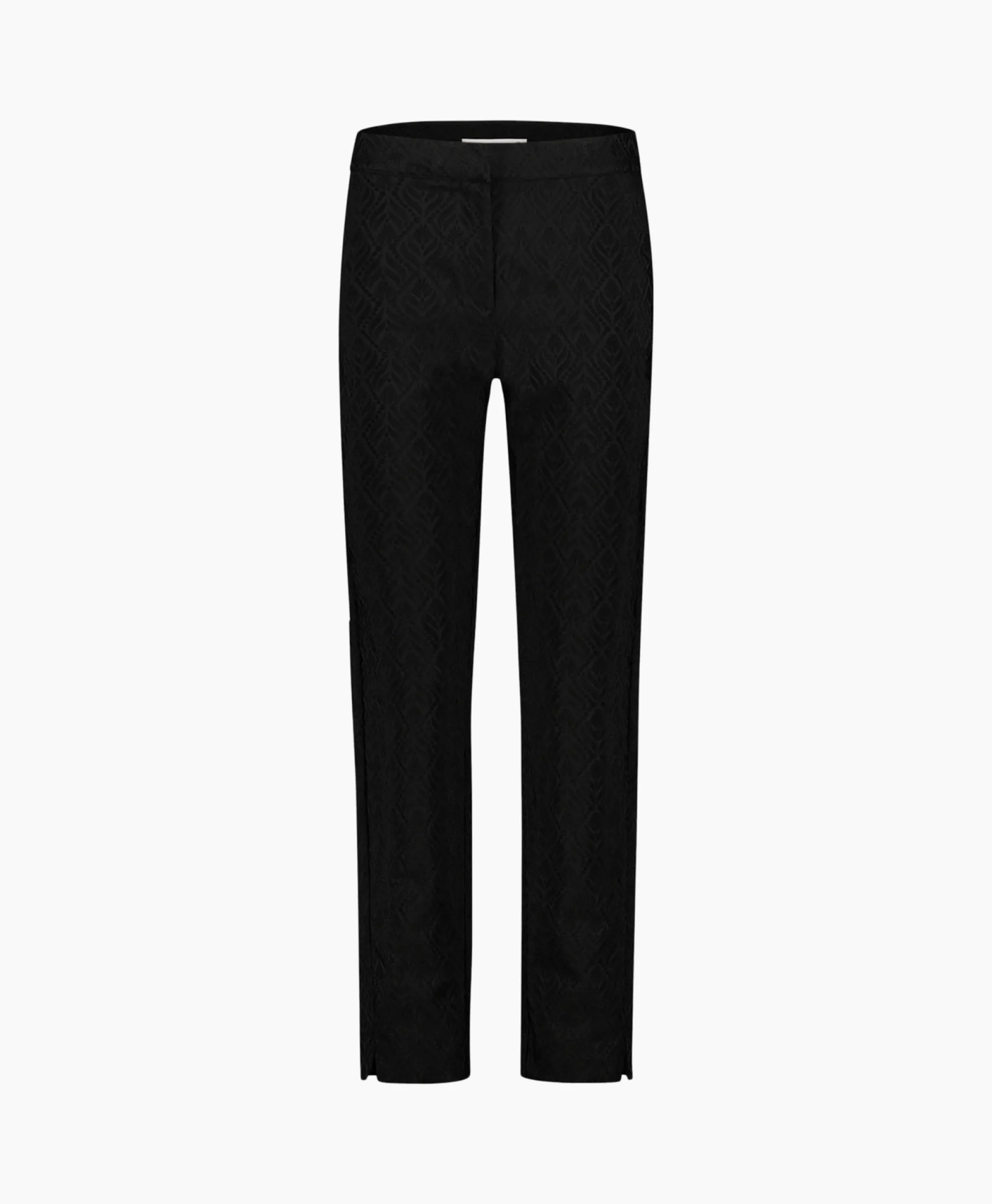 Studio Anneloes Broek Mira Ornament Jacquard Trousers Zwart