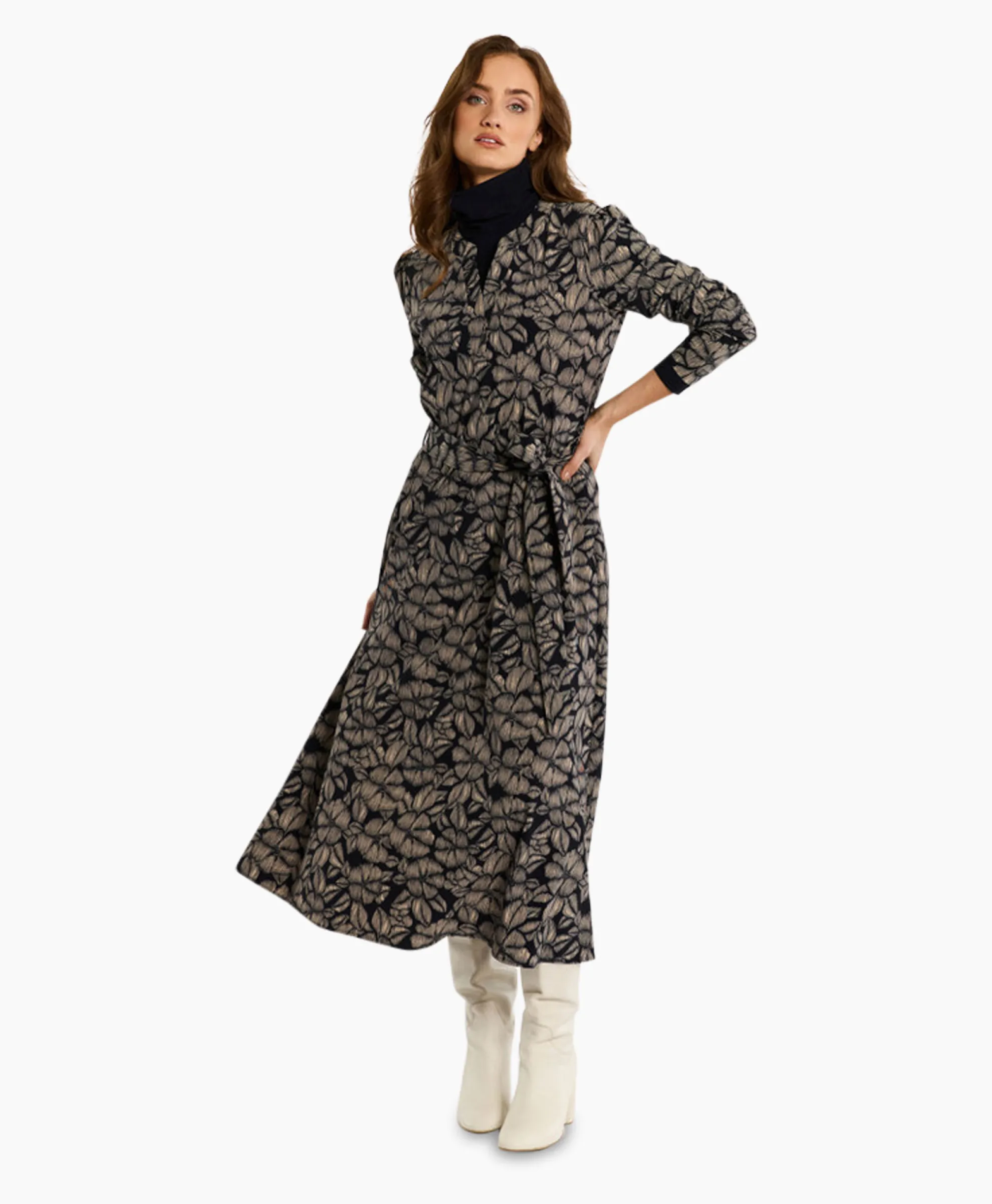 Studio Anneloes Jurk Sira Flower Dress Zand