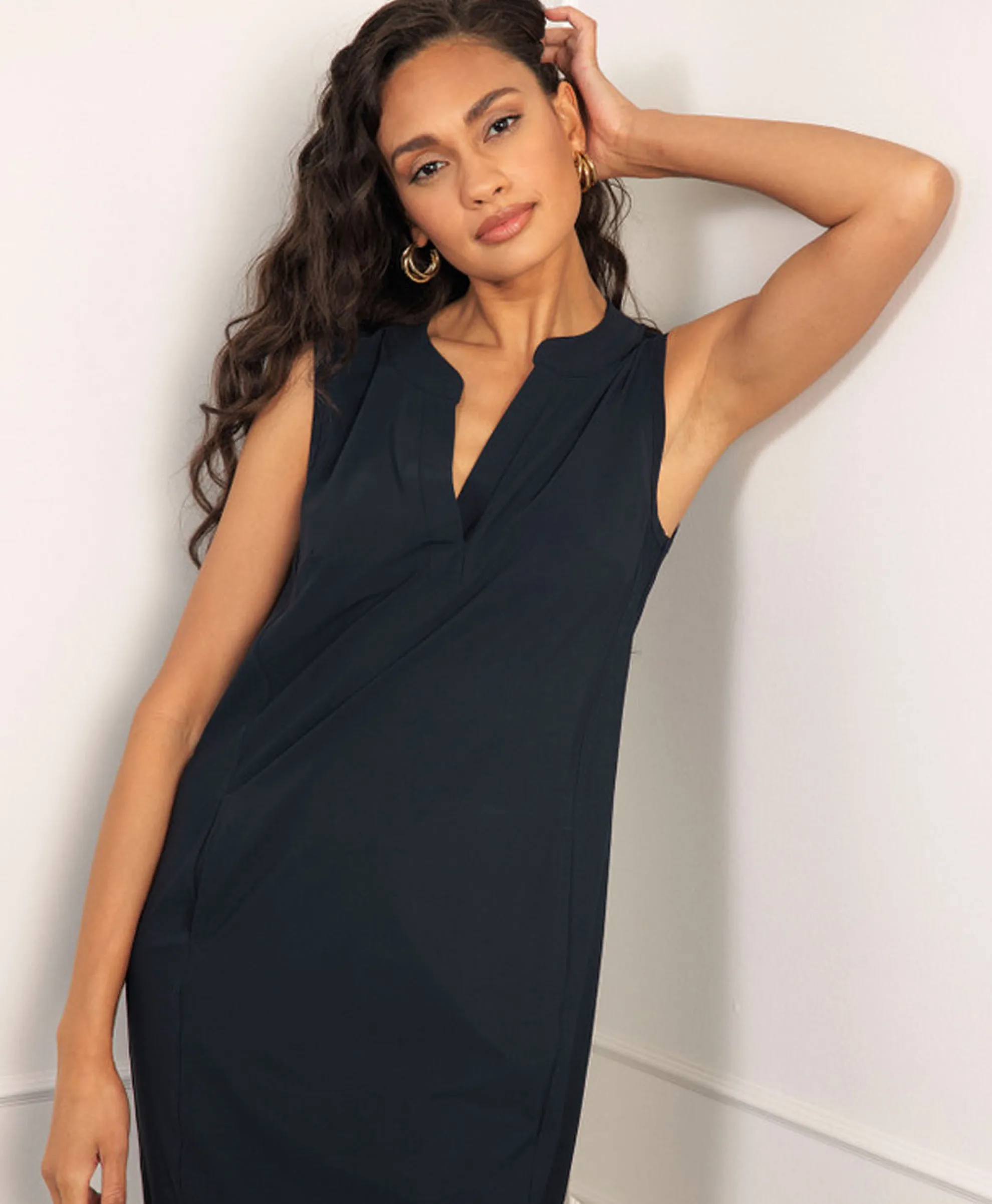 Studio Anneloes Jurk Simplicity Sls Dress Donker Blauw