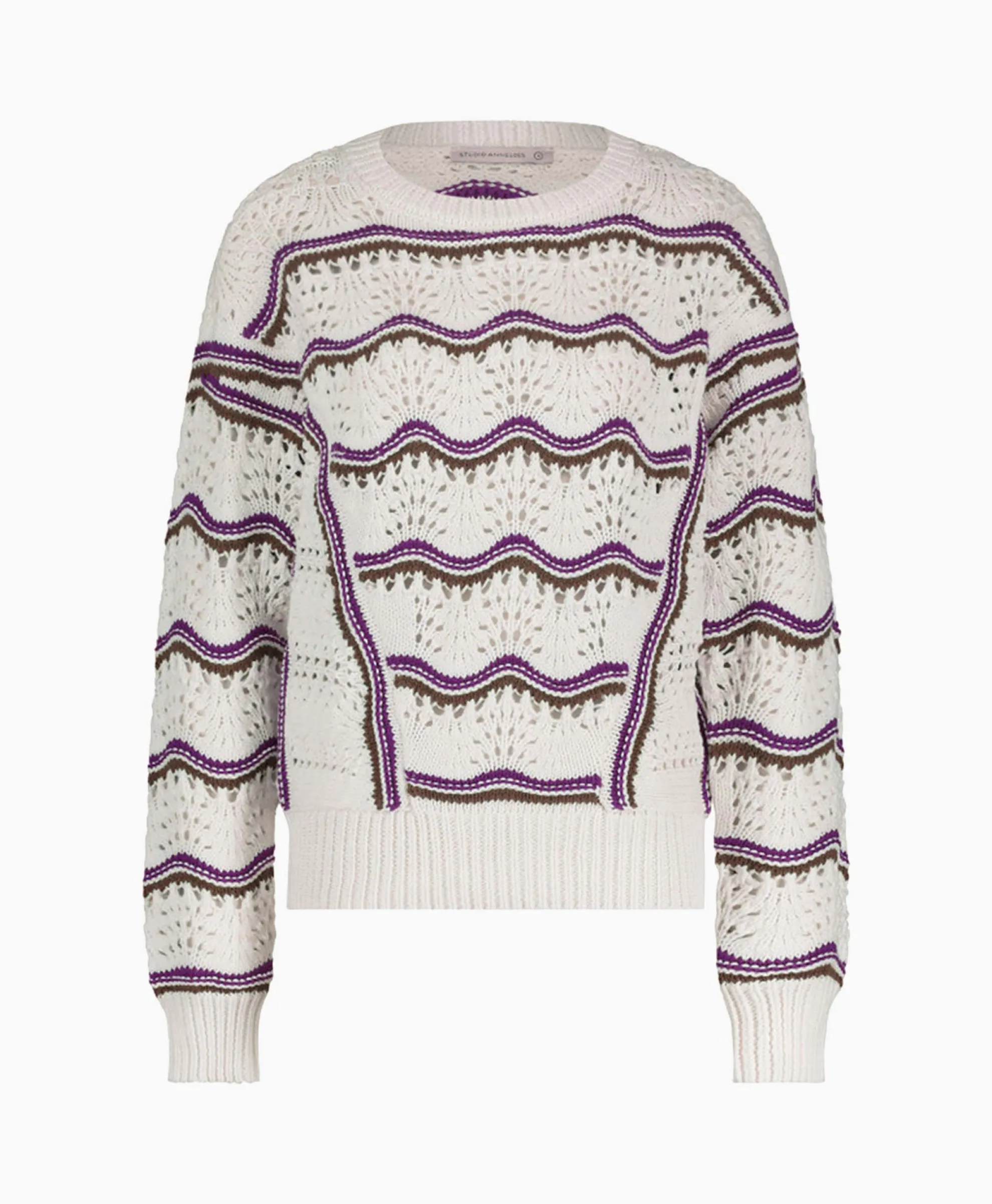 Studio Anneloes Pullover Leana Ajour Ecru