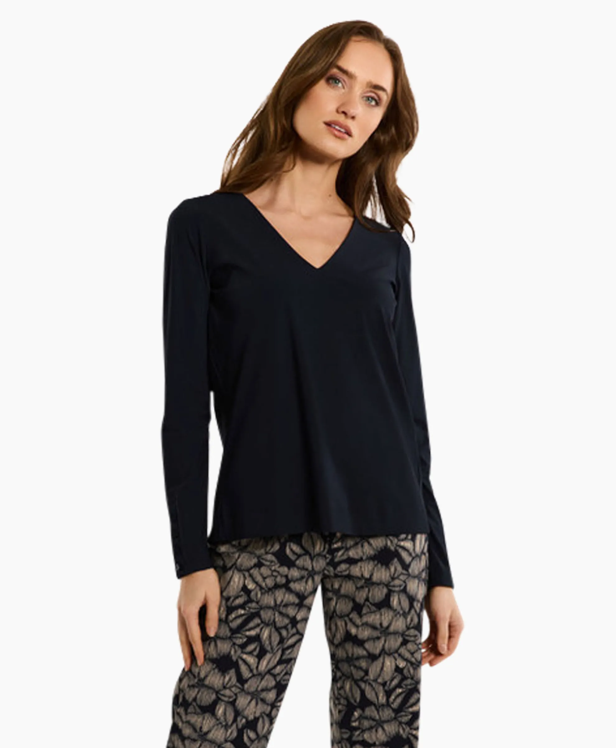 Studio Anneloes Top & T-Shirt Lesley Shirt Donker Blauw