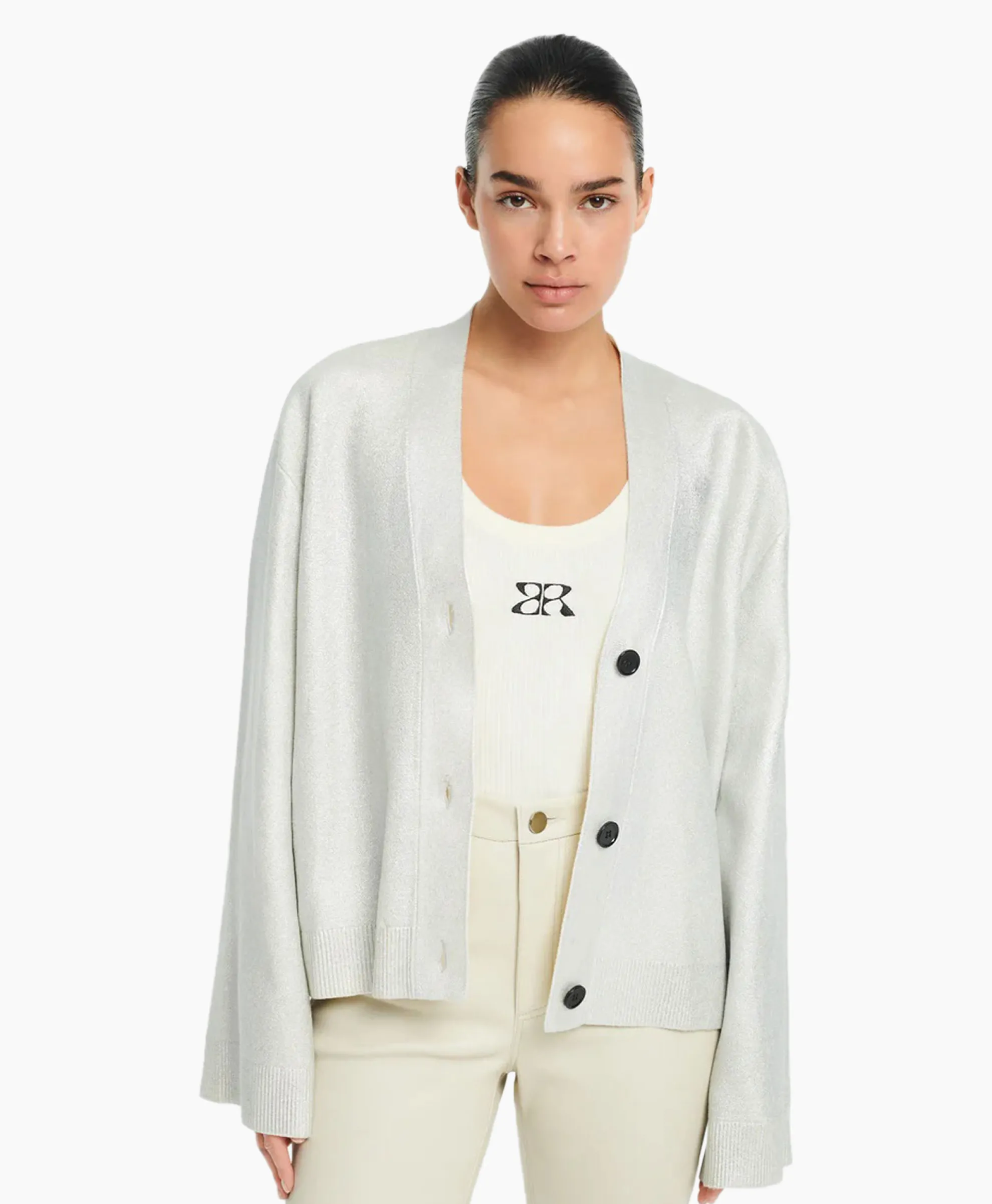 Studioar By Arma Pullover Lolita Metallic Knit Bruin