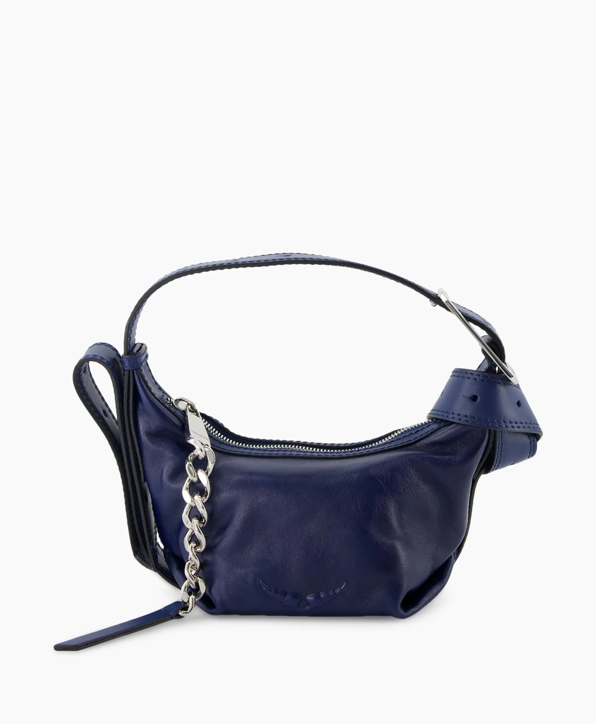Zadig & Voltaire Schouder / Hand Tas Le Cecilia Xs Leather With Veg Donker Blauw